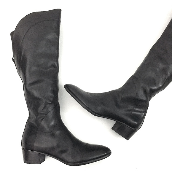 AGL ATTILIO GIUSTI LEOMBRUNI Tall Calfskin Boots - Picture 2 of 9